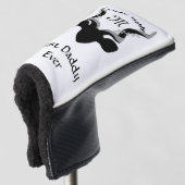 Dark Antelope Silhouette Best Daddy Ever Golf Headcover (3/4 Vorderseite)