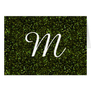 Dark Apple Green Glitter