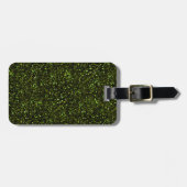 Dark Apple Green Glitzer Gepäckanhänger (Vorderseite horizontal)