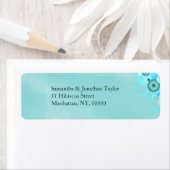 Dark Aqua Aquamarin Blue Türkise Floral Wedding (Insitu)