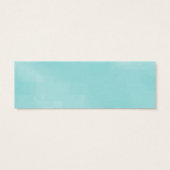 Dark Aqua Blue Floral Kleine Gastgeschenk Hochzeit (Rückseite)