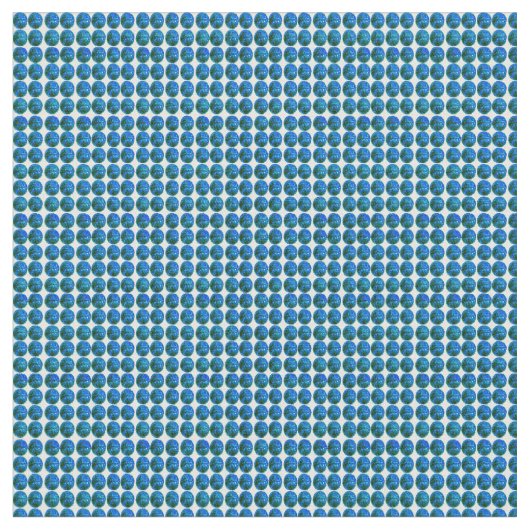 Dark Aqua Dot Combed Cotton Stoff (Nahaufnahme)
