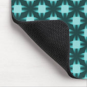 Dark Aquamarin Daring Disks Mousepad (Ecke)