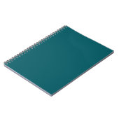 Dark Aquamarin Green Notebook Notizblock (Linke Seite)