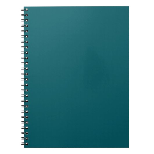 Dark Aquamarin Green Notebook Notizblock (Vorderseite)