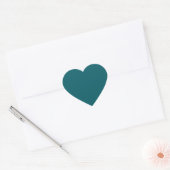 Dark Aquamarin Heart Sticker (Umschlag)