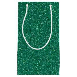 Dark Aquamarin Sparkle Glitzer Gift Bag Kleine Geschenktüte