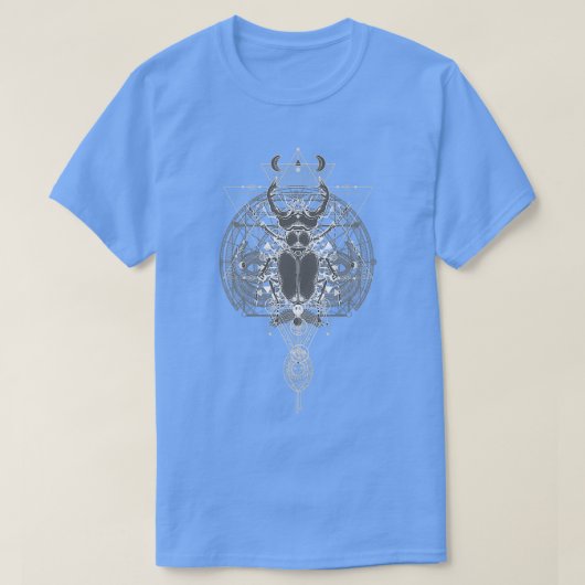 Dark Arcane Esoteric Egyptian Scarab Sigil T-Shirt (Design vorne)