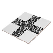 Dark Art Cross Design Fliese (Seite)