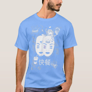 Dark Art Face zwischen Social Chinese Culture Japa T-Shirt