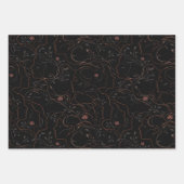Dark Art Line Geschenkpapier-Set Geschenkpapier Set (Vorderseite)