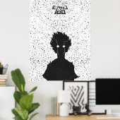 Dark Awakening Silhouette Black & White Poster (Heimbüro)