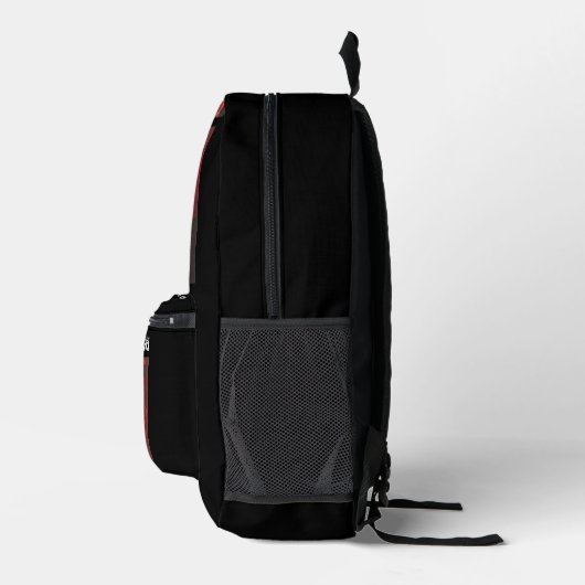 Dark Backpack black Bedruckter Rucksack (Rechts)