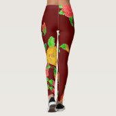 Dark Barn Red Leggings (Rückseite)
