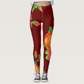 Dark Barn Red Leggings (Vorderseite)