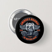 Dark Basic theme Route 66 Motorräder Button (Vorne & Hinten)