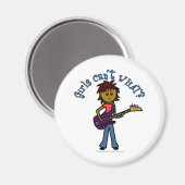 Dark Bass Player Magnet (Vorderseite/Rückseite)