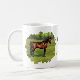 Dark Bay Ägyptisches Arabian Pferd Kaffeetasse