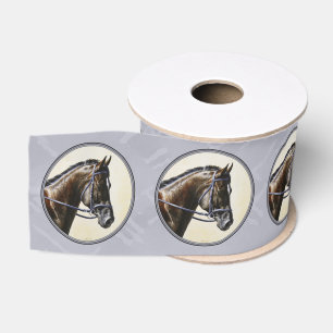 Dark Bay Sport Horse Gray Ripsband