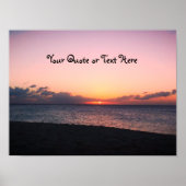 Dark Beach Sunset Poster (Vorne)