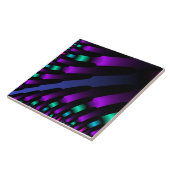 Dark beautiful colors neon glowing Ribbon Stripes Fliese (Seite)