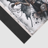 Dark Beauty Gothic Asian Fee Tattoos & Whip Seidenpapier (Ausschnitt)