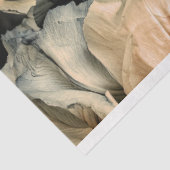 Dark Beauty & Moody Blue Floral, Portrait Art Seidenpapier (Ausschnitt)