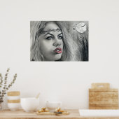 Dark Beauty Moon Shadows Poster (Küche)