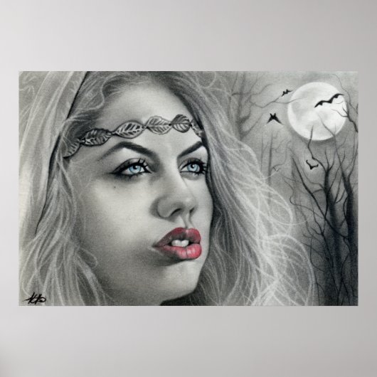 Dark Beauty Moon Shadows Poster (Vorne)