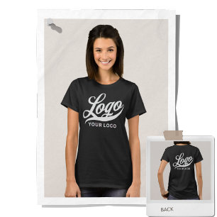 Dark Black Company Logo Swak Business Women T-Shirt