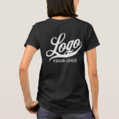 Dark Black Company Logo Swak Business Women T-Shirt (Rückseite)