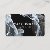 Dark Black Smoke Vape Shop Visitenkarte (Vorderseite)
