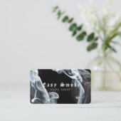 Dark Black Smoke Vape Shop Visitenkarte (Stehend Vorderseite)