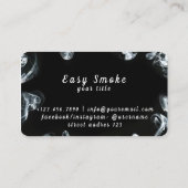 Dark Black Smoke Vape Shop Visitenkarte (Rückseite)