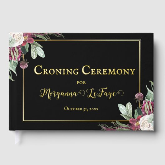 Dark Bloom Croning Ceremony Gästebuch (Vorderseite)