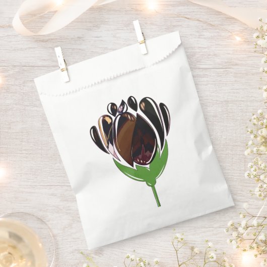 Dark Bloom Favor Bag Geschenktütchen (Ausgeschnitten)
