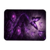 Dark Bloom Gothic Floral Decor Magnet (Horizontal)