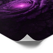 Dark Bloom Gothic Floral Decor Poster (Ecke)