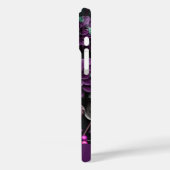 Dark Bloom Lila Case-Mate iPhone Hülle (Rückseite / Links)
