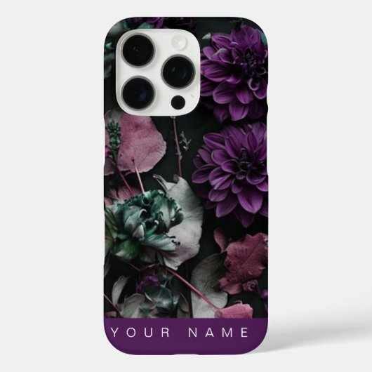 Dark Bloom Lila Case-Mate iPhone Hülle (Rückseite)