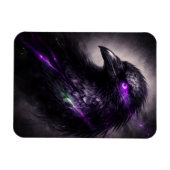 Dark Bloom Raven Flexible Magnet (Horizontal)