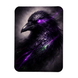 Dark Bloom Raven Flexible Magnet