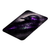 Dark Bloom Raven Flexible Magnet (Linke Seite)