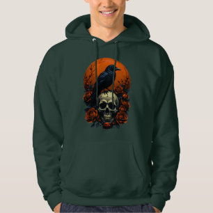 Dark Bloom Skull & Rose Grafischer T - Shirt - got