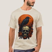 Dark Bloom Skull & Rose Grafischer T - Shirt - got (Vorderseite)