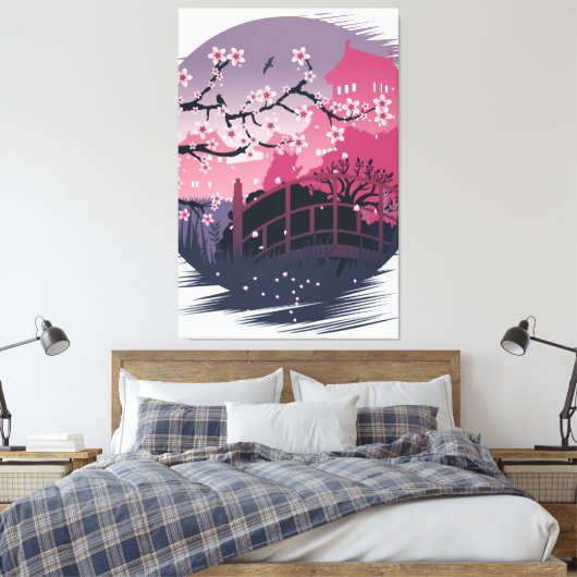 Dark Blossom Leinwanddruck (Insitu (Schlafzimmer))