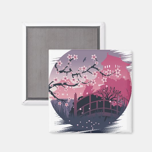 Dark Blossom Magnet (Vorderseite/Rückseite)