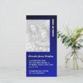 Dark Blue Abschluss Ankündigung (Stehend Vorderseite)