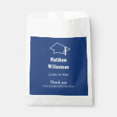 Dark Blue Abschluss Danke, dass du Bags bevorzugst Geschenktütchen (Vorderseite)