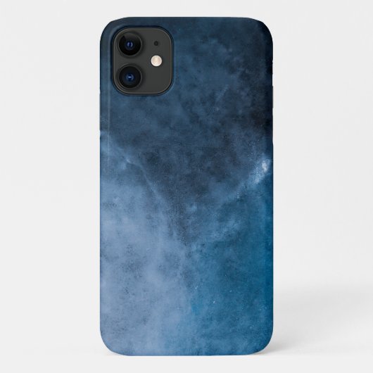 Dark Blue Abstrakt Art Foto Case-Mate iPhone Hülle (Rückseite)